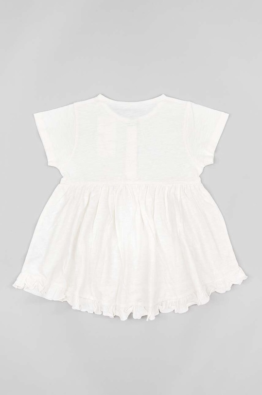 zippy t-shirt bawełniany dziecięcy ZKGAP0303.23001 biały SS23