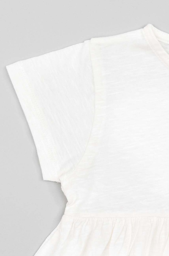 zippy t-shirt bawełniany dziecięcy biały ZKGAP0303.23001