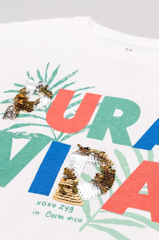 Детска памучна тениска zippy ZKGAP0303.23023 бял