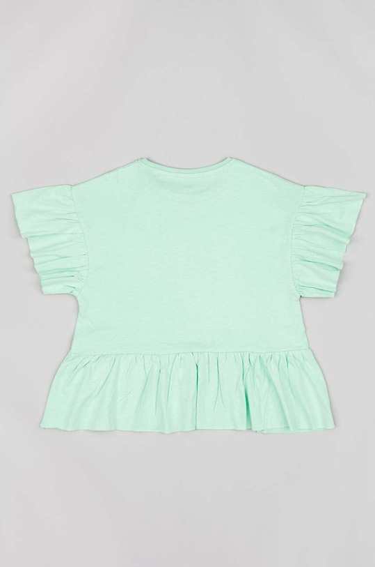 zippy t-shirt bawełniany dziecięcy ZKGAP0303.23025 zielony SS23