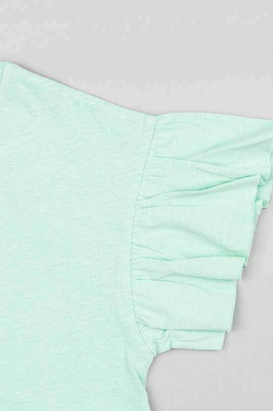 Dziewczynka zippy t-shirt bawełniany dziecięcy ZKGAP0303.23025 zielony