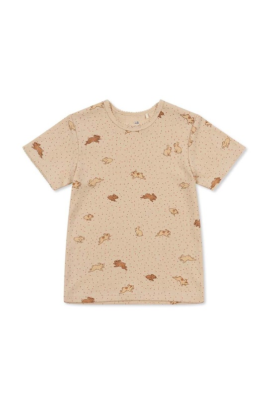 Παιδικό βαμβακερό μπλουζάκι Konges Sløjd βαμβάκι πορτοκαλί KS5272