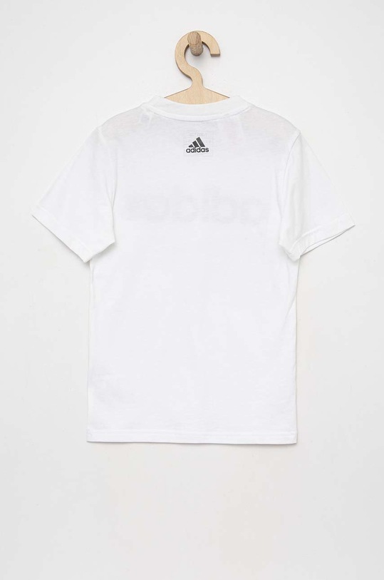 Κοριτσίστικα Παιδικό βαμβακερό μπλουζάκι adidas U LIN IC9969 λευκό