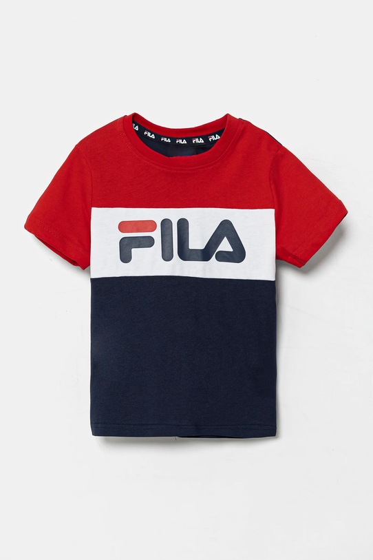 Fila t-shirt in cotone per bambini blu navy FAK0127