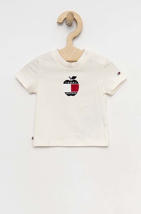 Tommy Hilfiger t-shirt niemowlęcy aplikacja biały KN0KN01569.PPYX