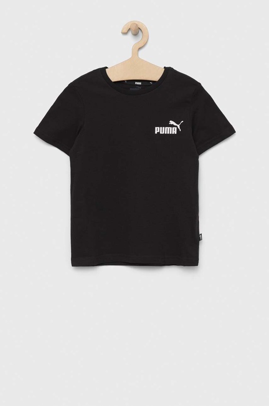 Puma tricou de bumbac pentru copii ESS Small Logo Tee B 58696101.PPYX negru SS23