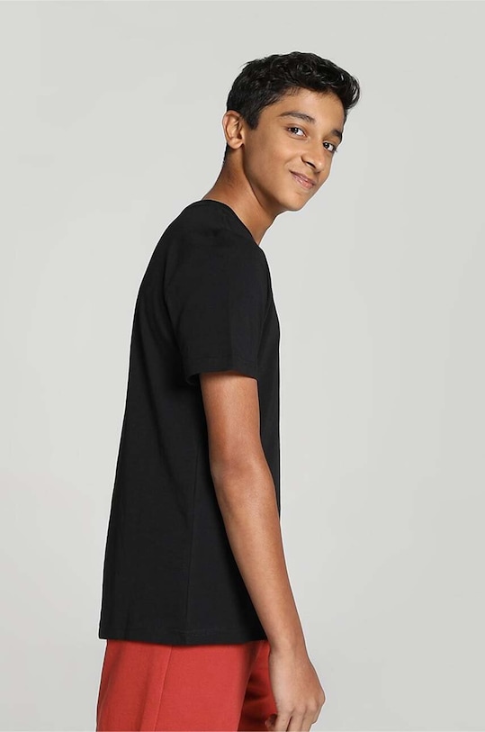 Detské bavlnené tričko Puma ESS Small Logo Tee B 58696101.PPYX čierna