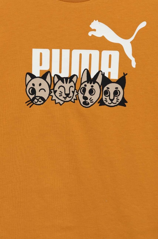 BIMBA Puma t-shirt in cotone per bambini ESS+ MATES Tee 67334630.PPYX giallo
