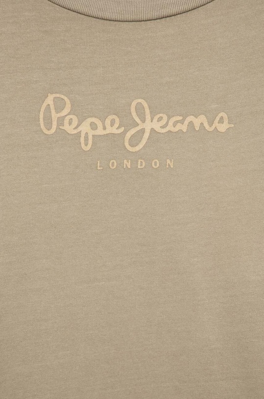 Chłopiec Pepe Jeans t-shirt bawełniany dziecięcy PB503535 beżowy