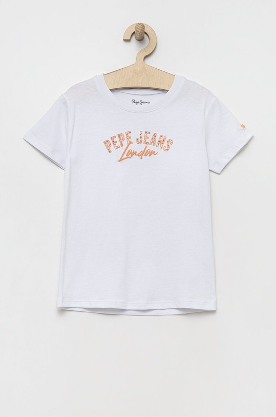 Pepe Jeans t-shirt in cotone per bambini cotone bianco PG502937