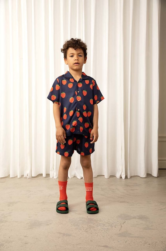 Dětské tričko Mini Rodini kulatý modrá 2322011560