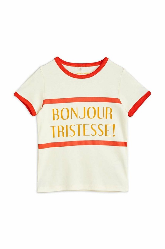Mini Rodini t-shirt bawełniany dziecięcy nadruk czerwony 2322013342