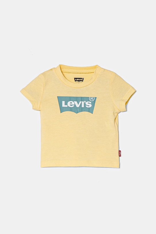 Levi's tricou copii print galben 6E8157