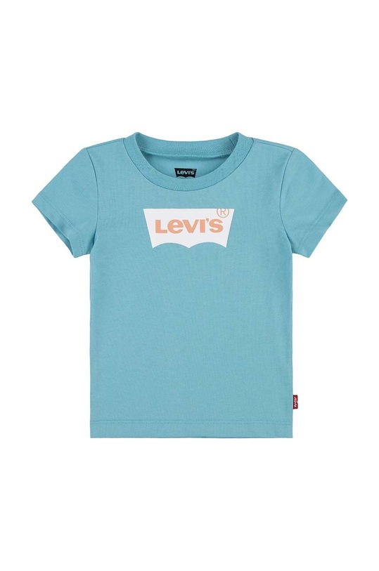 Levi's t-shirt dziecięcy z elastanem niebieski 6E8157