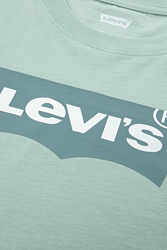 Levi's t-shirt bawełniany dziecięcy zielony 8E8157