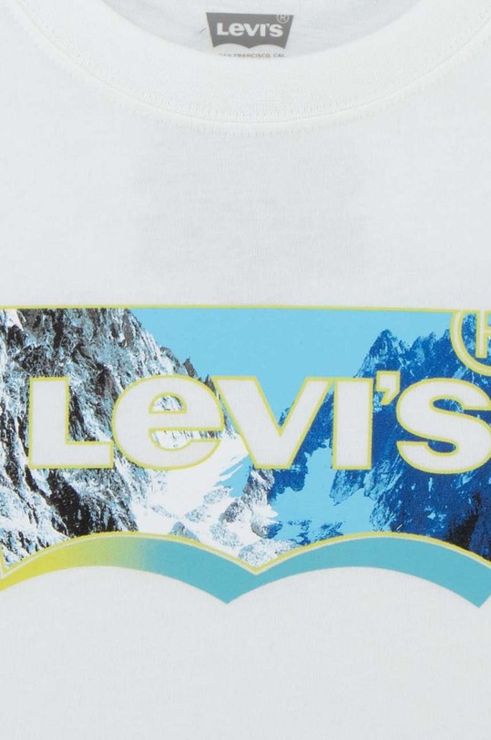 Fiú Levi's gyerek pamut póló 8EH317 fehér
