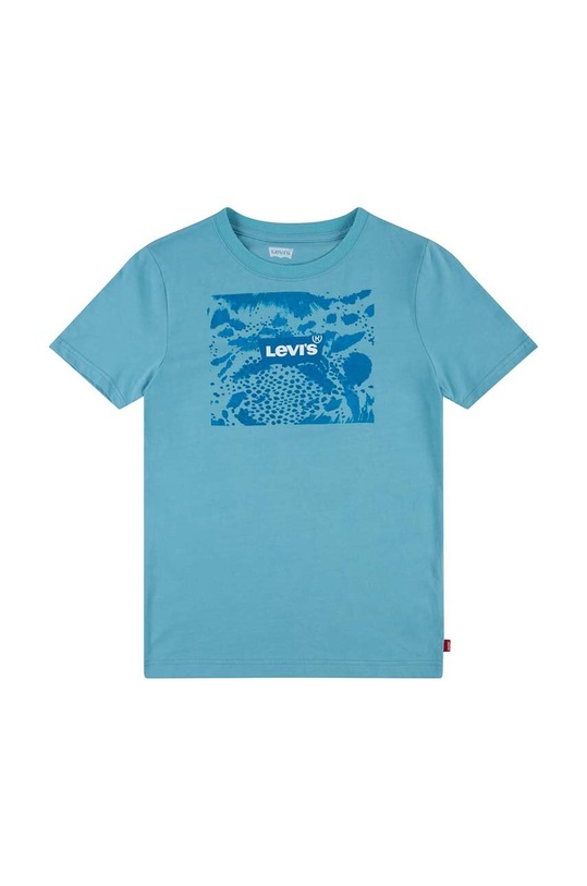Levi's t-shirt bawełniany dziecięcy nadruk niebieski 8EH804