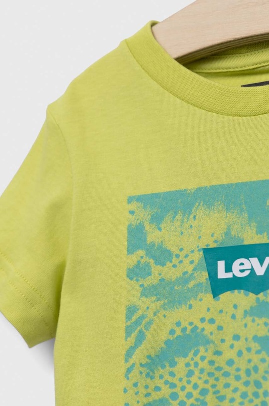 Chłopiec Levi's t-shirt bawełniany dziecięcy 8EH804 zielony