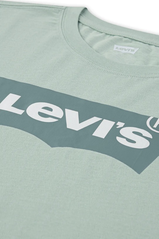 Levi's t-shirt bawełniany dziecięcy zielony 9E8157