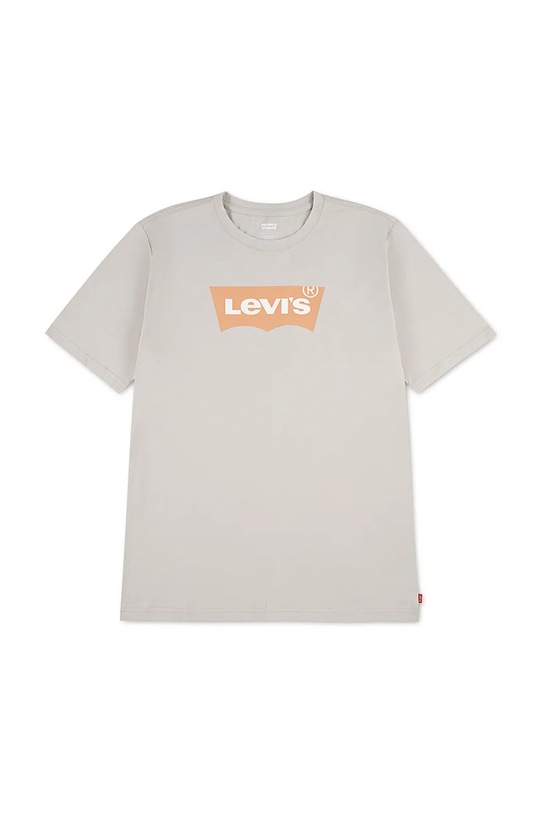 Levi's t-shirt bawełniany dziecięcy 9E8157 beżowy SS26