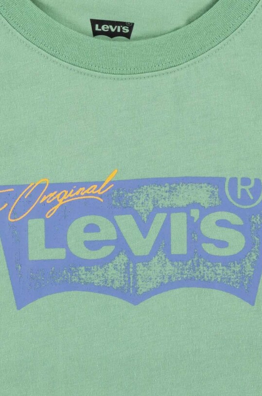 Хлопчик Дитяча футболка Levi's 9EH225 зелений