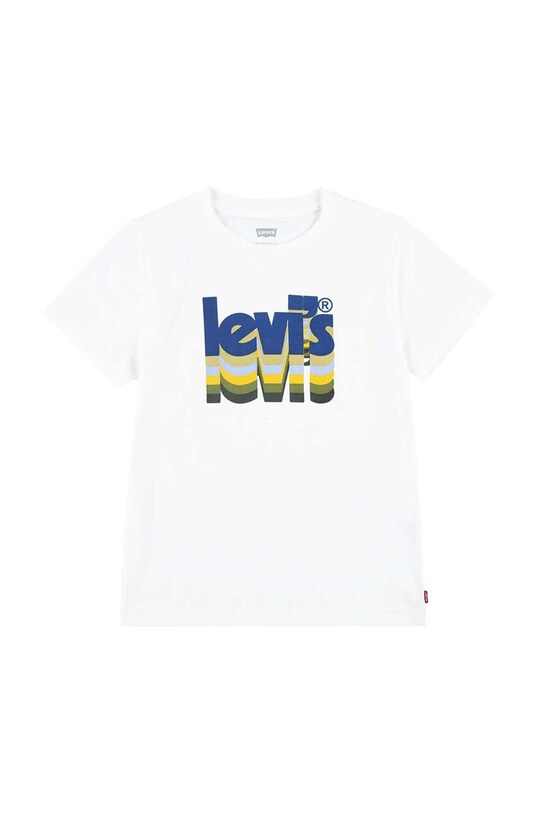 Levi's t-shirt bawełniany dziecięcy nadruk biały 9EH892
