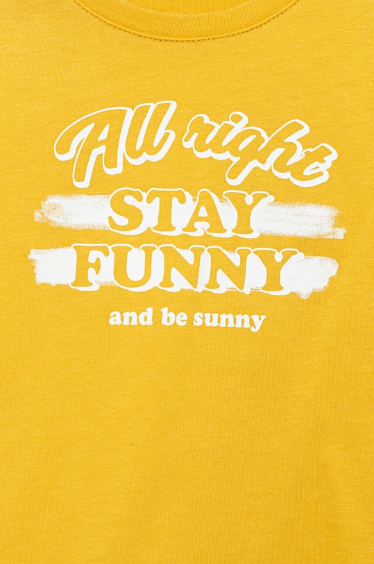 Chłopiec United Colors of Benetton t-shirt bawełniany dziecięcy 3096G108E.P.SEASONAL żółty