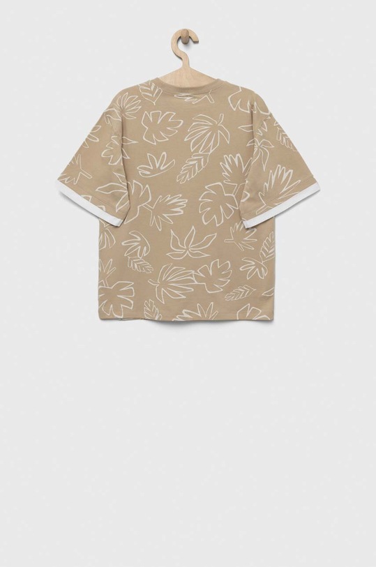 United Colors of Benetton t-shirt bawełniany dziecięcy 34D3C10BM.G.SEASONAL beżowy SS23