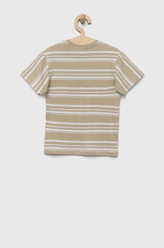 Dječja pamučna majica kratkih rukava United Colors of Benetton 37HLG109G.P.SEASONAL bež SS23