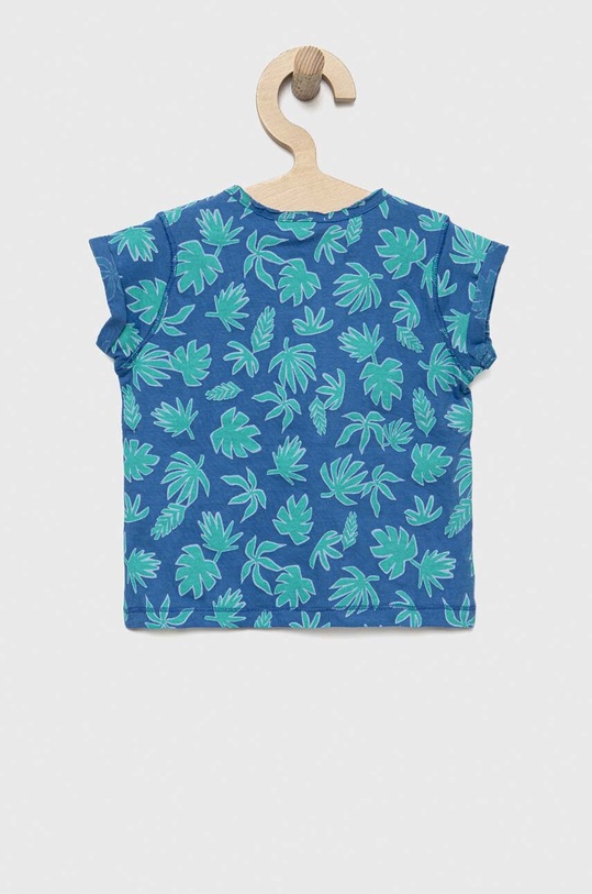 Бавовняна футболка для немовлят United Colors of Benetton 3ECHA102T.W.SEASONAL блакитний SS23