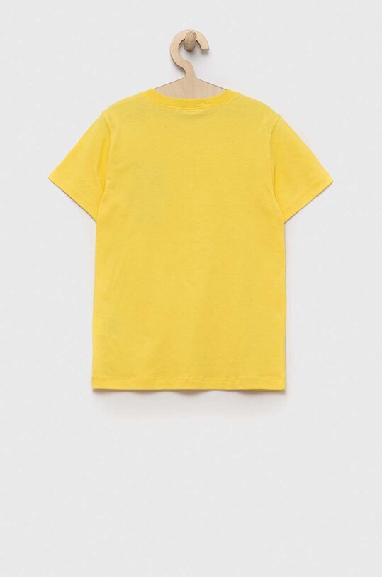 United Colors of Benetton t-shirt bawełniany dziecięcy 3I1XC10BI.G.SEASONAL żółty SS23