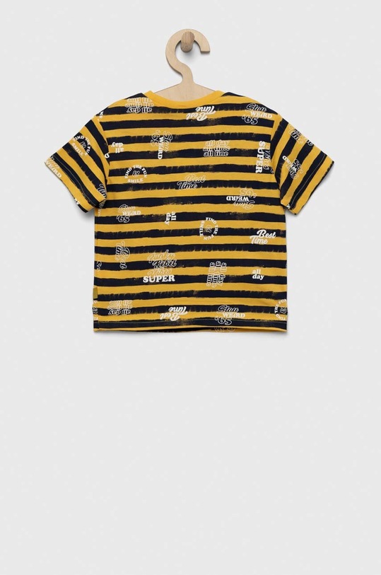 Dětské bavlněné tričko United Colors of Benetton 3Y92G108F.P.SEASONAL žlutá SS23