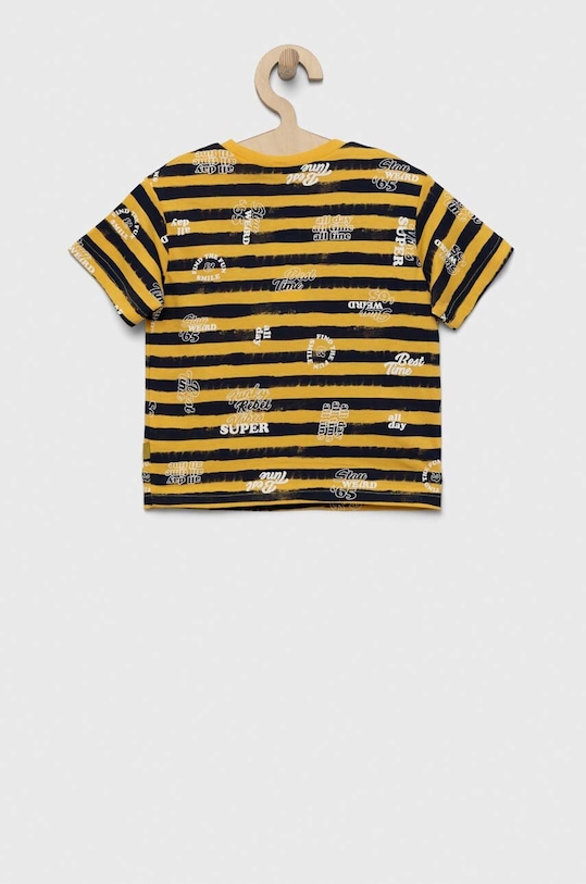Dětské bavlněné tričko United Colors of Benetton 3Y92G108F.P.SEASONAL žlutá SS23