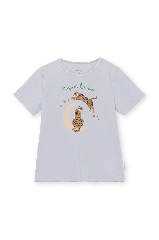 Konges Sløjd t-shirt bawełniany dziecięcy nadruk szary KS2912