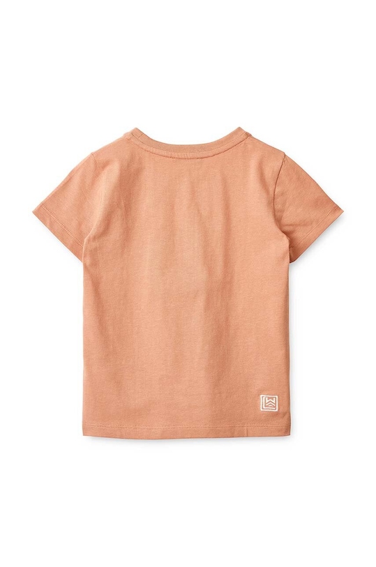 Дитяча бавовняна футболка Liewood LW17204 бежевий AW23
