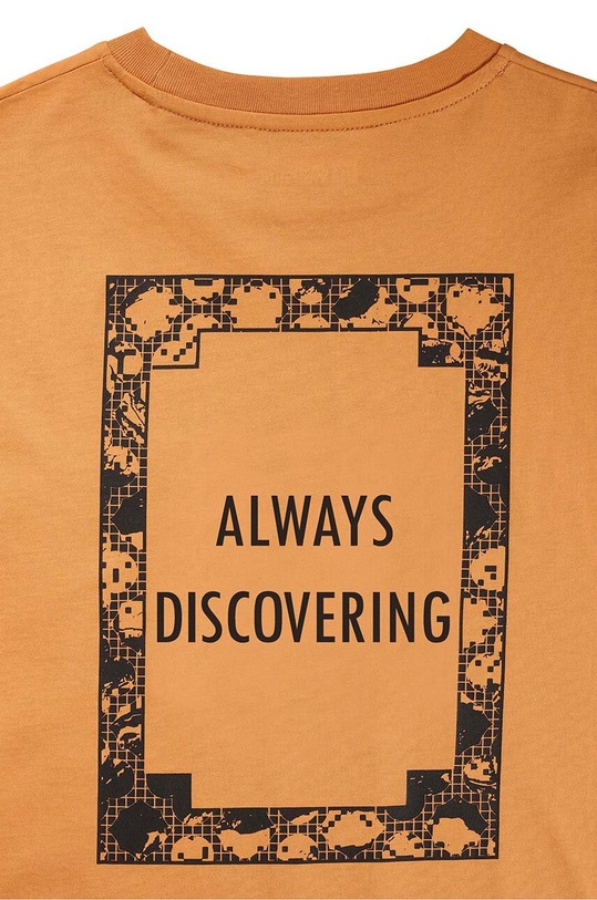 Chłopiec Jack Wolfskin t-shirt bawełniany dziecięcy TEEN EXPLORING T B 1609851.New żółty