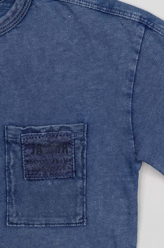 Chłopiec zippy t-shirt bawełniany dziecięcy ZKBAP0303.23024 granatowy