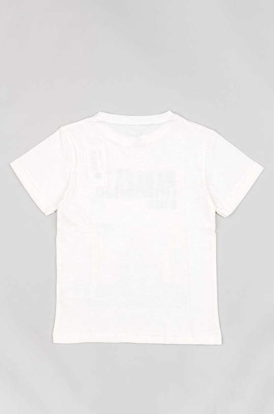 Chłopiec zippy t-shirt bawełniany dziecięcy ZKBAP0303.23023 biały