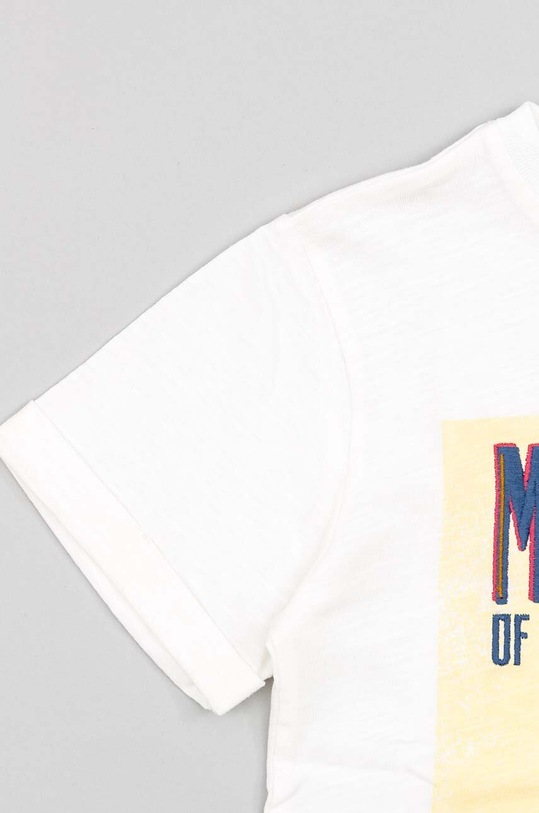 zippy t-shirt bawełniany dziecięcy ZKBAP0303.23023 biały