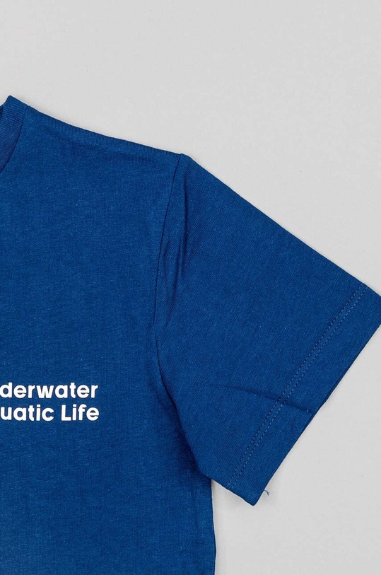 CHLAPEC Dětské bavlněné tričko zippy ZKBAP0303.23037 námořnická modř