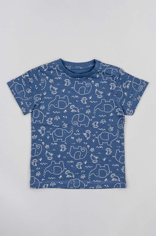 zippy t-shirt bawełniany dziecięcy nadruk granatowy ZBBAP0303.23018
