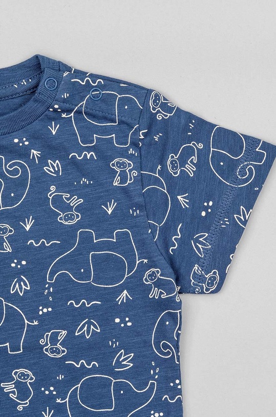 Chłopiec zippy t-shirt bawełniany dziecięcy ZBBAP0303.23018 granatowy