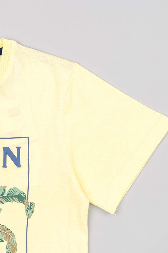 zippy t-shirt bawełniany dziecięcy żółty ZKBAP0303.23038