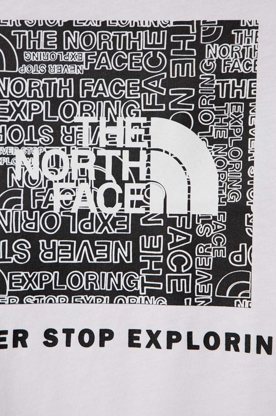 Chłopiec The North Face t-shirt bawełniany dziecięcy NF0A82E9 biały