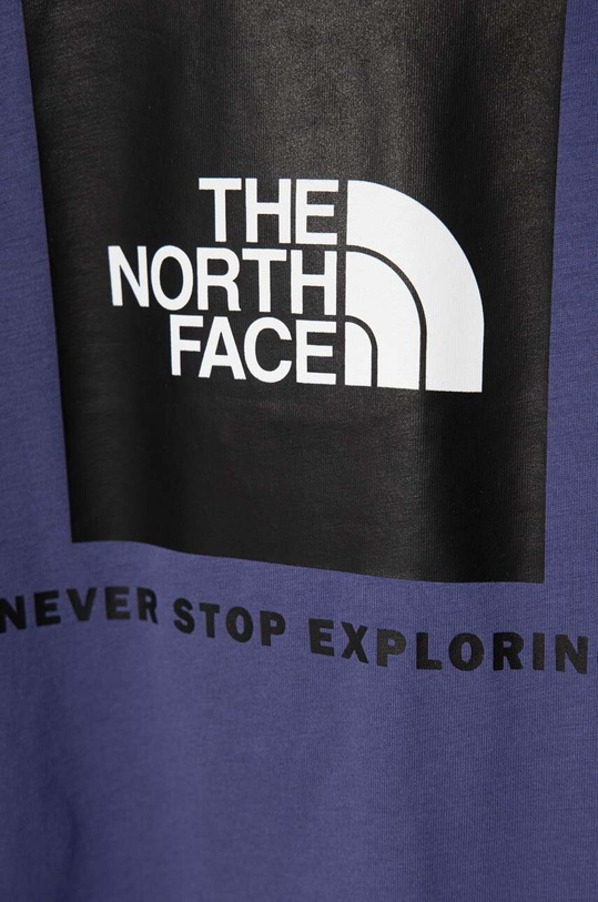 Chłopiec The North Face t-shirt bawełniany dziecięcy NF0A82E9 niebieski