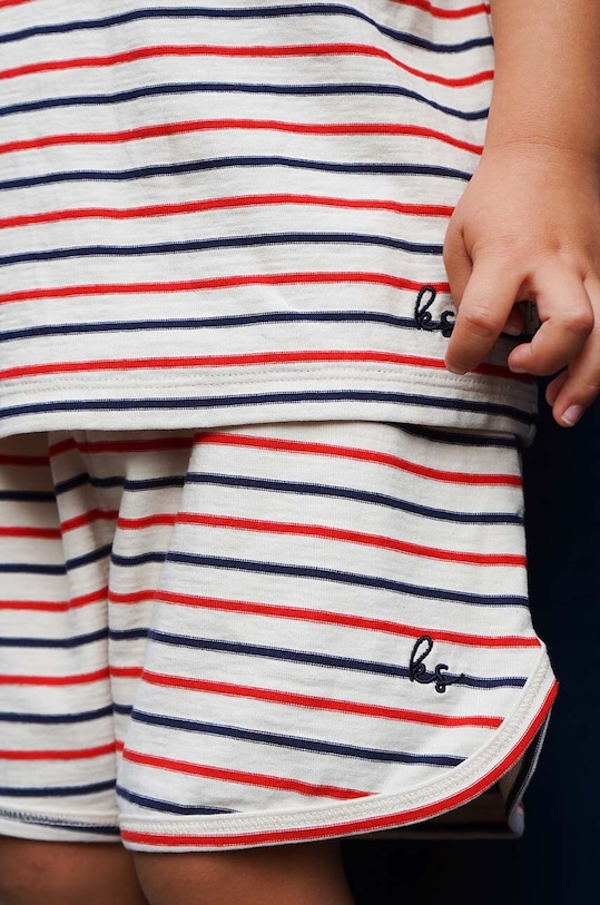 Κοριτσίστικα Παιδικό βαμβακερό μπλουζάκι Konges Sløjd KS5233 κόκκινο