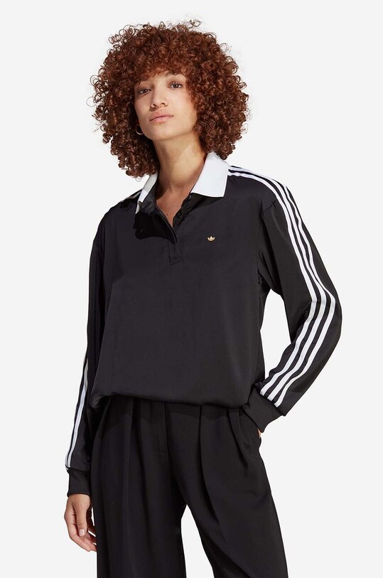 adidas Originals longsleeve shirt Collar Top IC2014 button down collar black IC2014