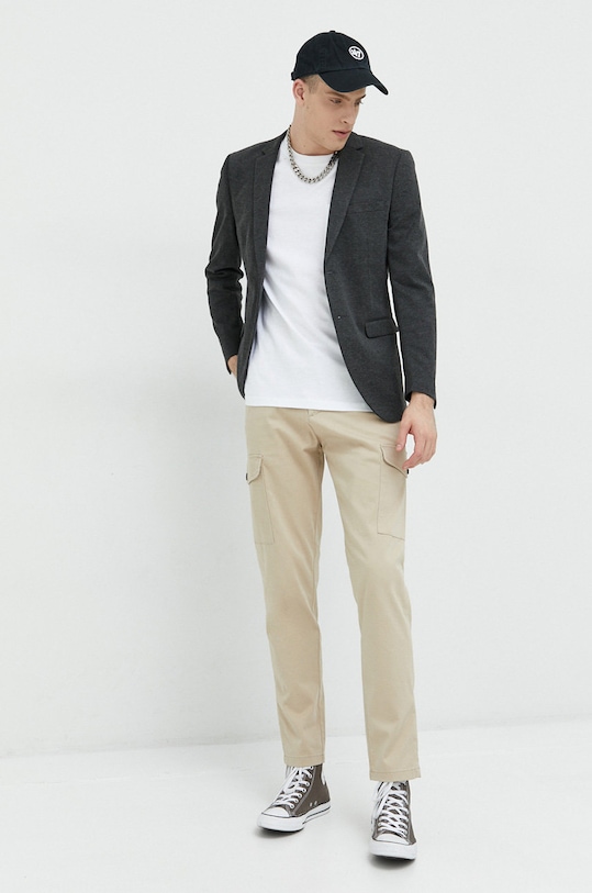 Solid tricou din bumbac 21107372.110601 alb SS23