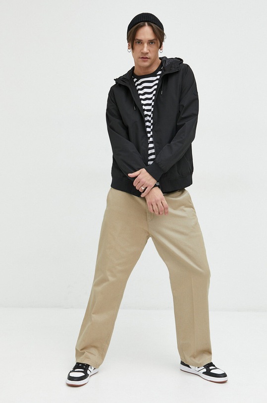 Solid t-shirt bawełniany 21107517.194008 czarny SS23