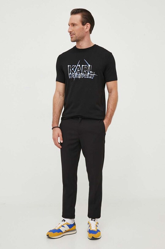 Majica kratkih rukava Karl Lagerfeld 531221.755081 crna SS24